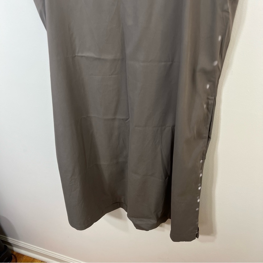 Evelyn & Bobbie High Low Lounge Slip‎ Dress in Brown - Picture 5 of 13